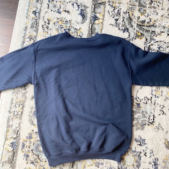 Small Dark Blue Camp Arrowhead Sweatshirt Pullover - Picture 2 of 3